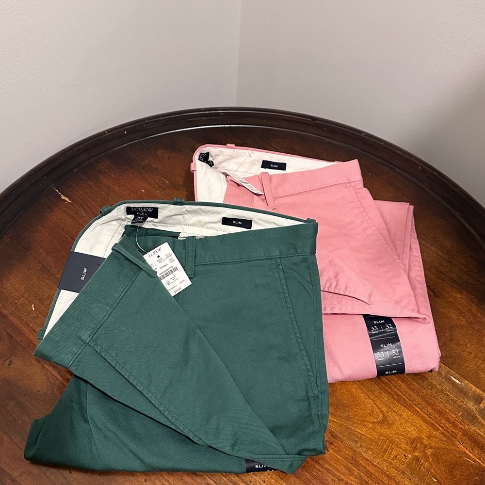 Pink J.Crew Factory Chino